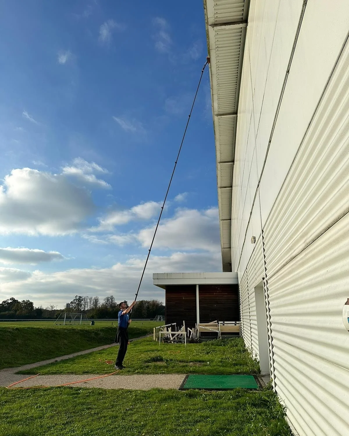 A few action shots helping to complete a large school with @ltwindowcleaning
