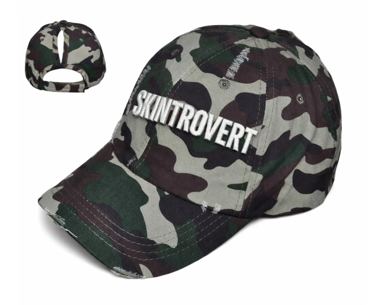 Ponytail Camo Hat