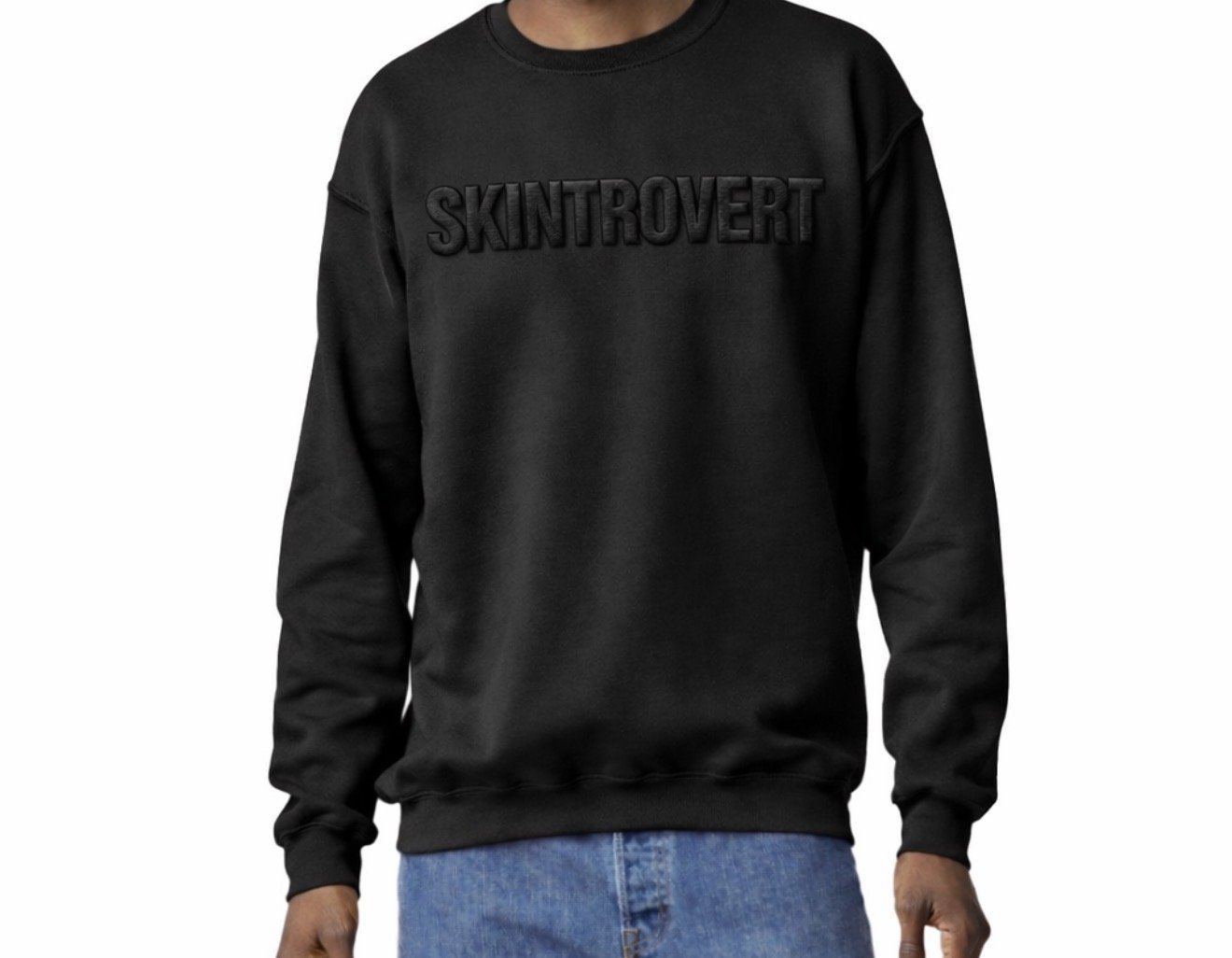 Black Crew Neck Sweatshirt