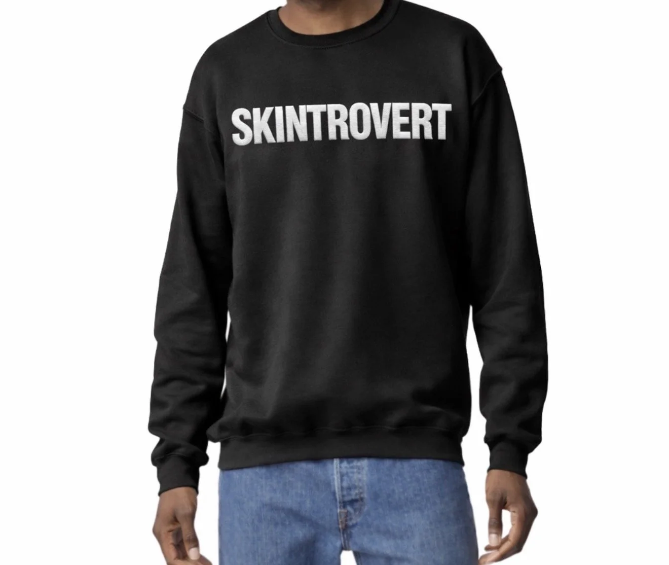 Black Crew Neck Sweatshirt