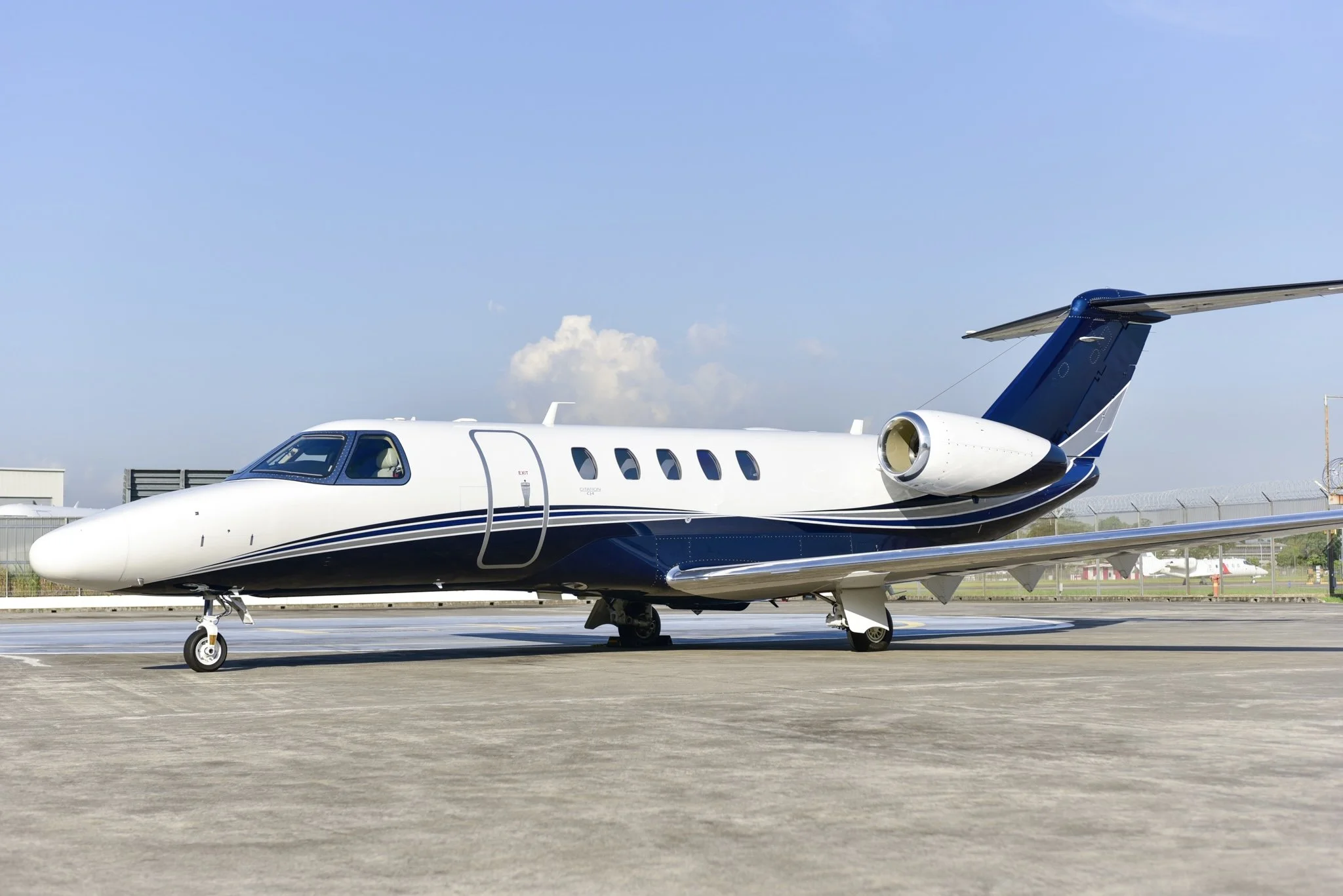 A recently delivered Citation CJ4.