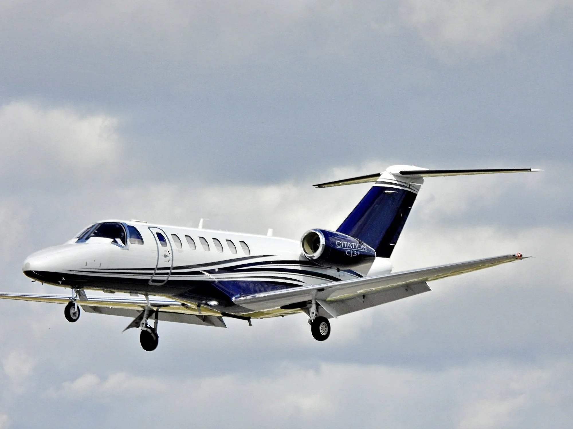 Citation CJ3+ landing in Carson City, Nevada