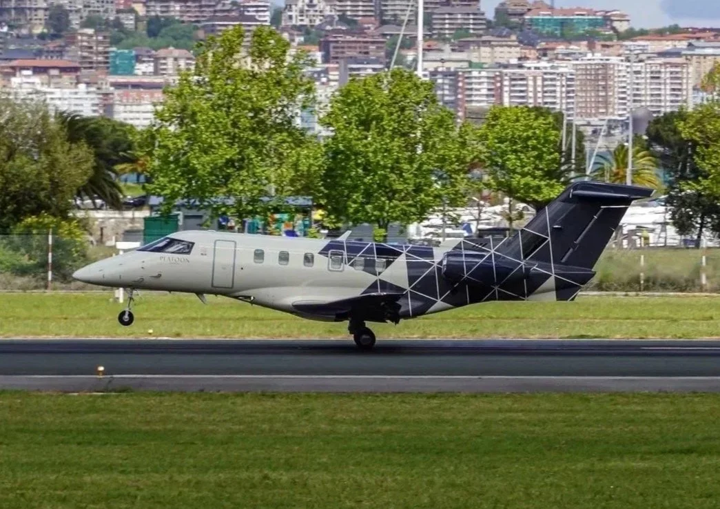 A recently delivered PC-24 Pilatus Jet.