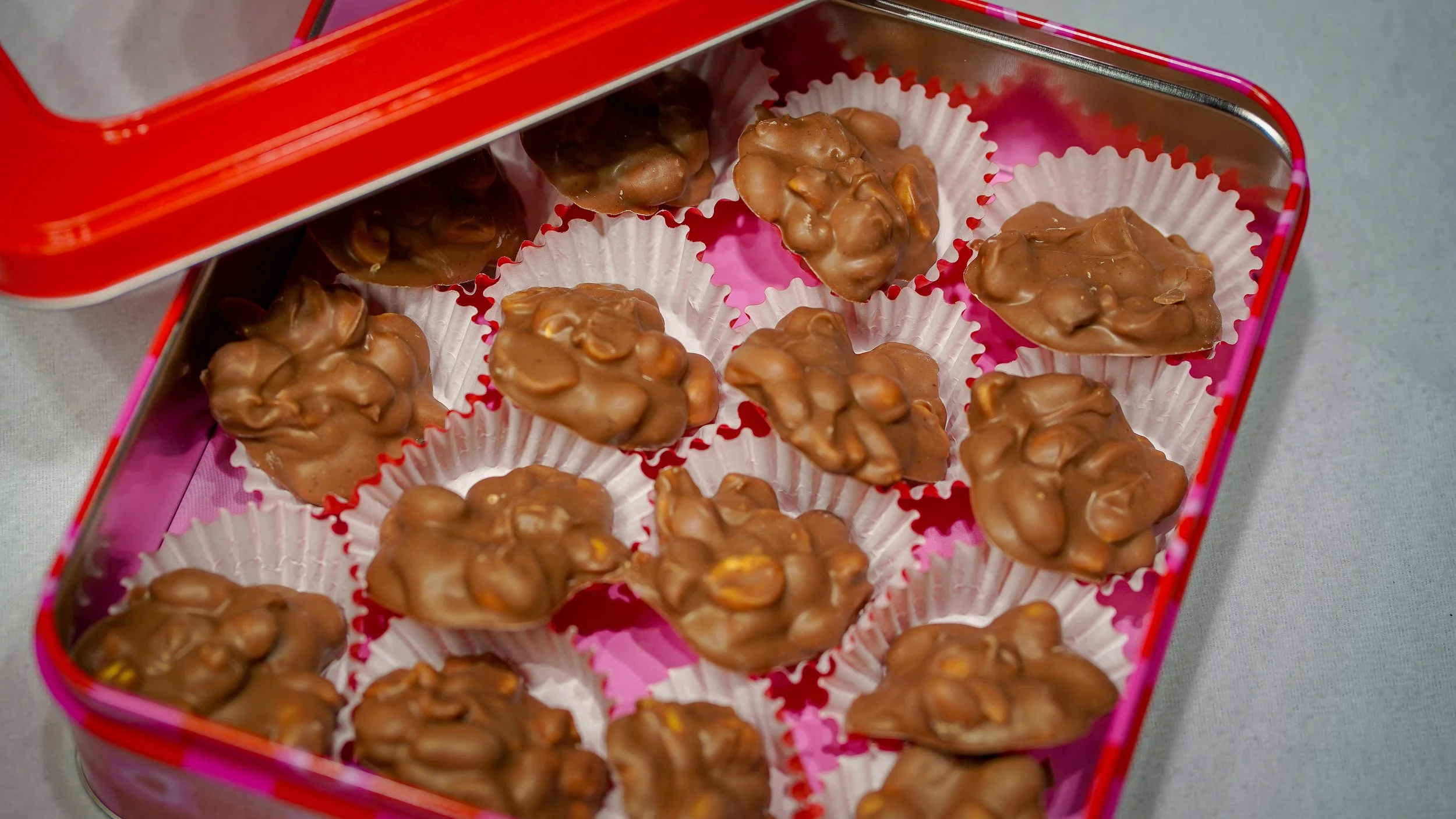 Chocolate peanut clusters