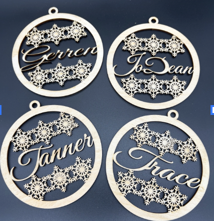 Snowflake Name Ornament