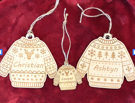 Family Sweater Ornaments