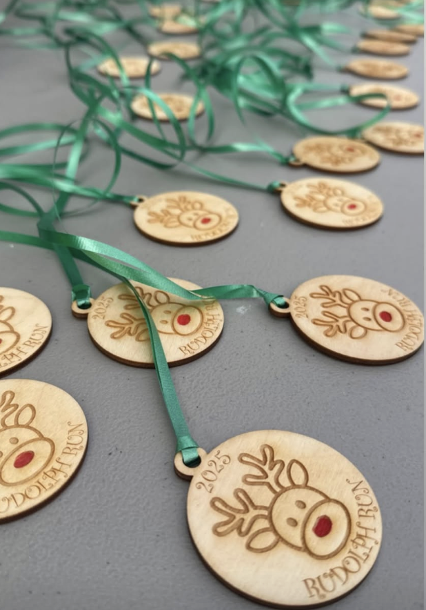 Rudolph Run Medals