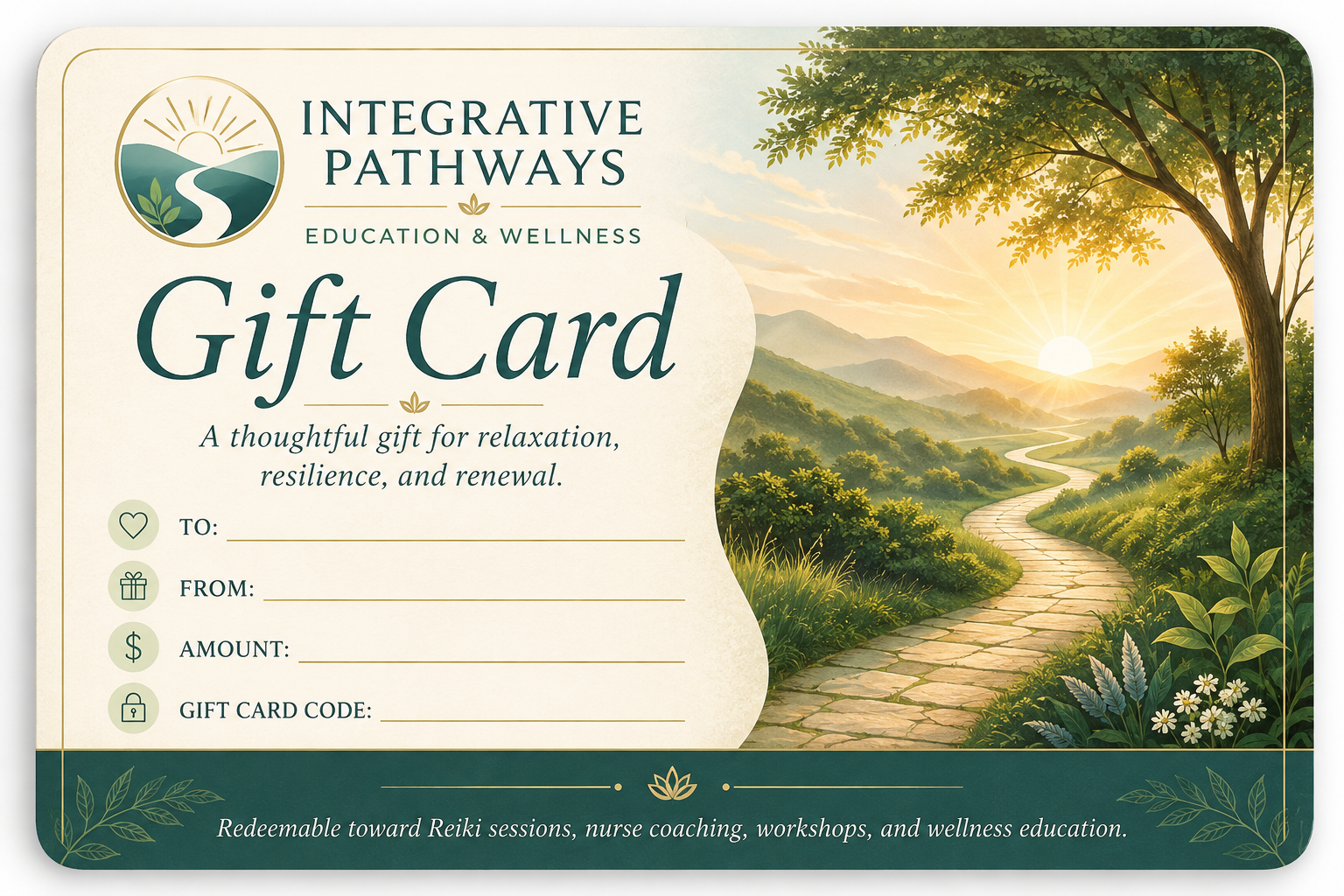 Integrative Pathways Wellness Gift Card