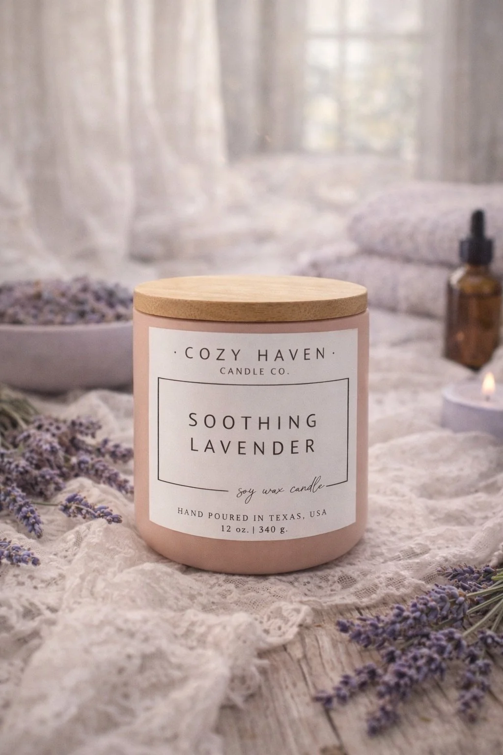 Soothing Lavender - 12oz Soy Candle