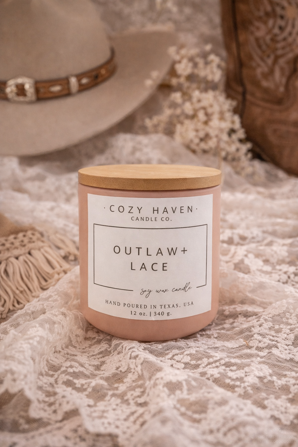 Outlaw + Lace - 12oz Soy Candle