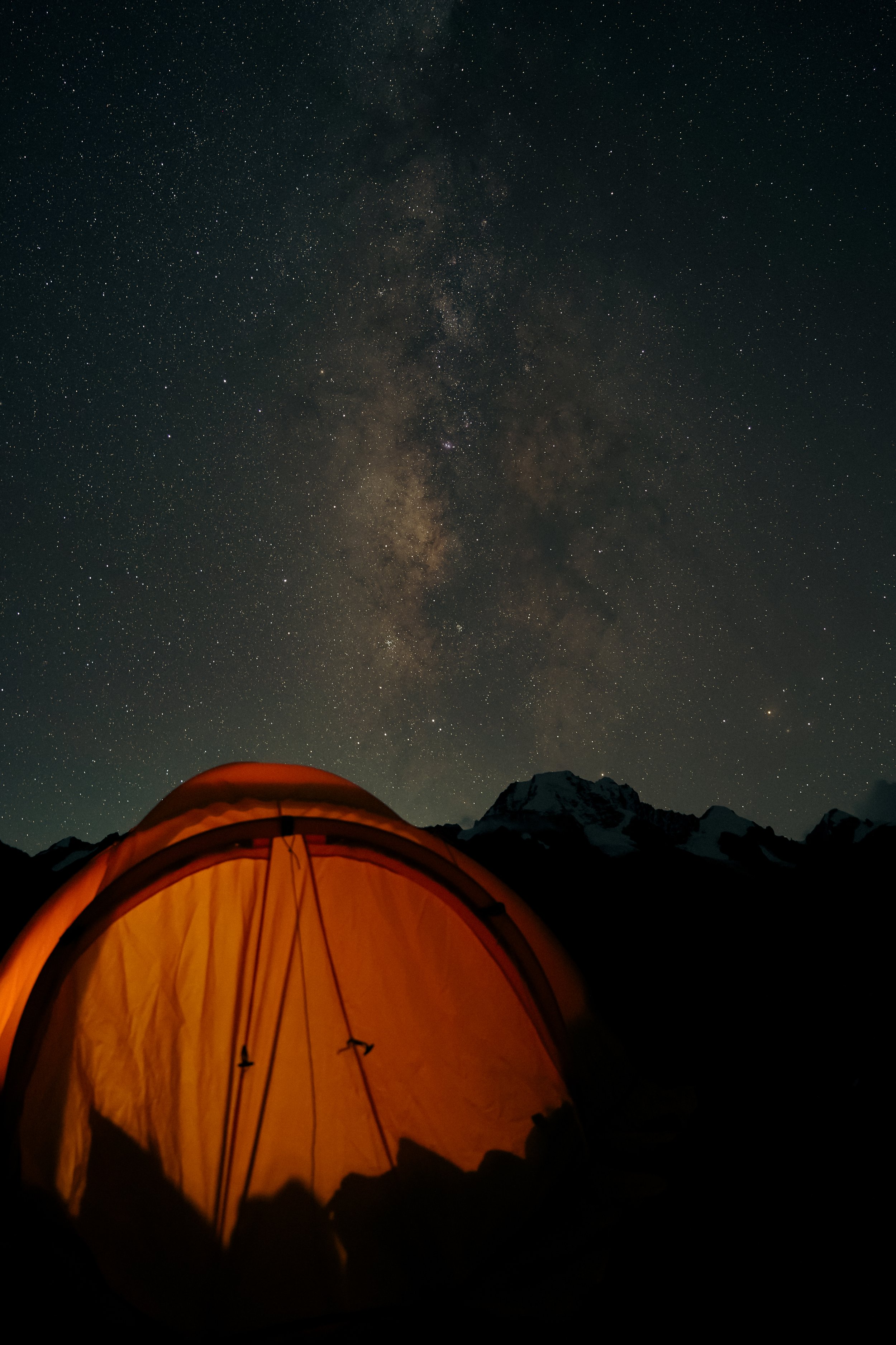 Sleeping under the starts