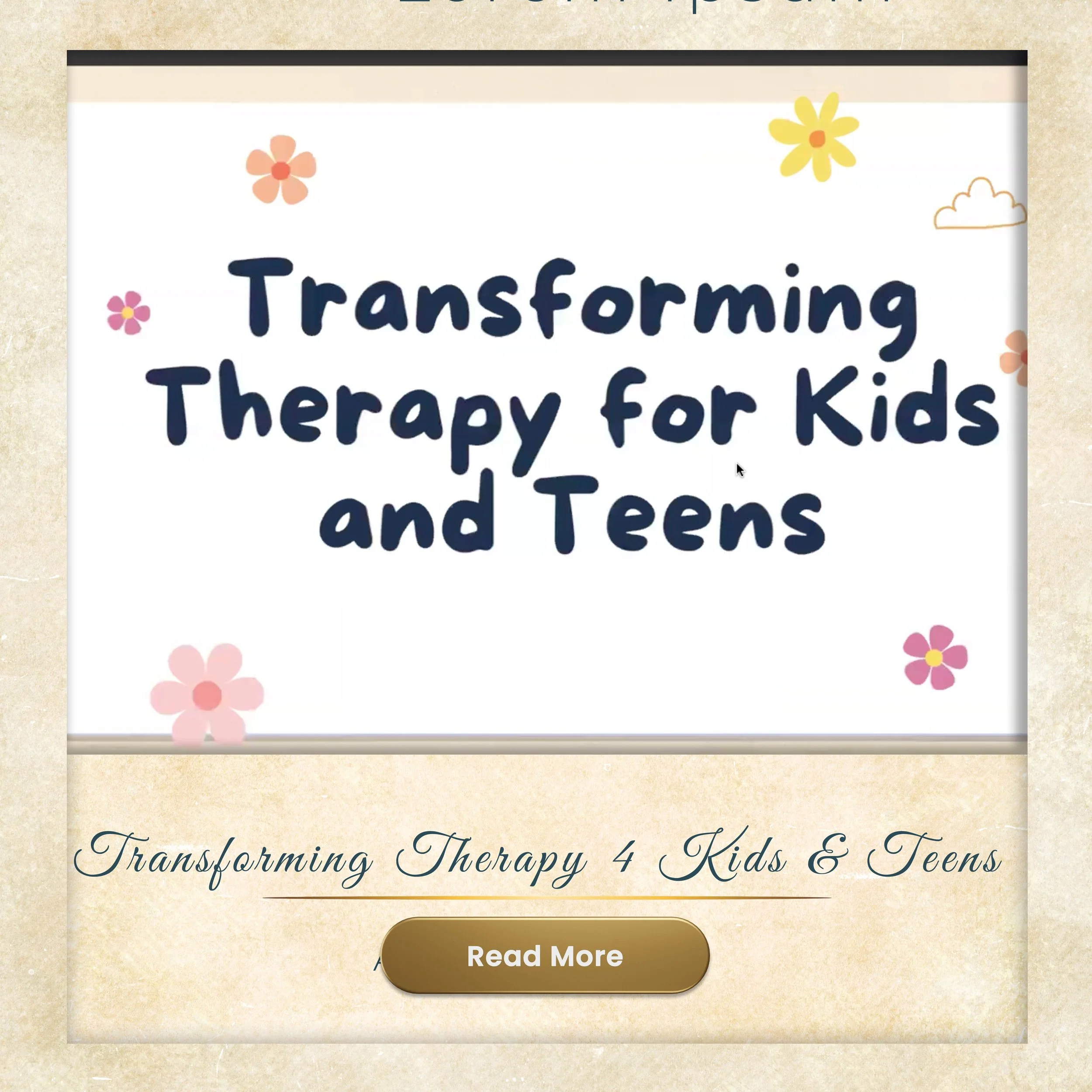 Transformation Therapy 4 Kids &amp; Teens
