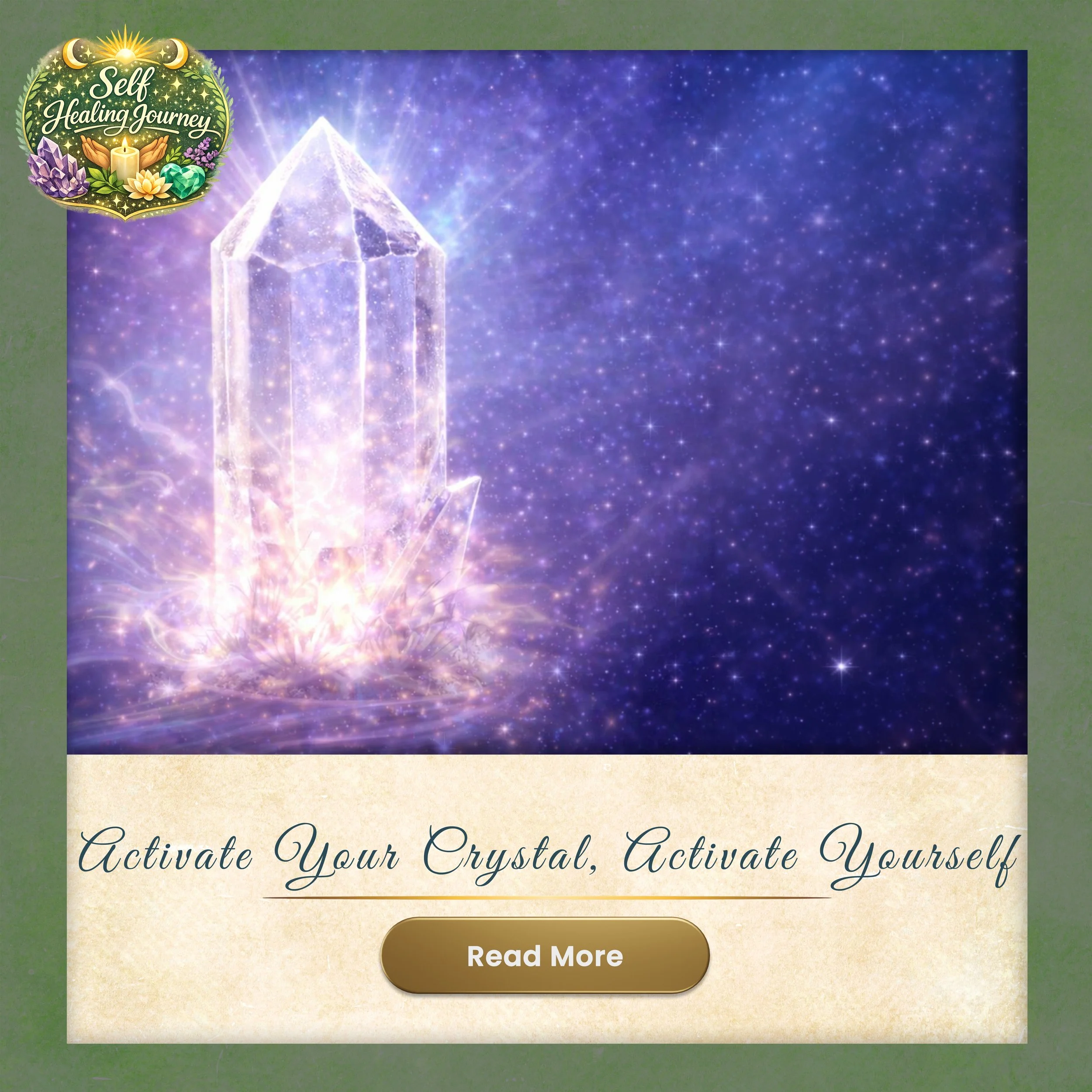 Activate your crystals - healing journey