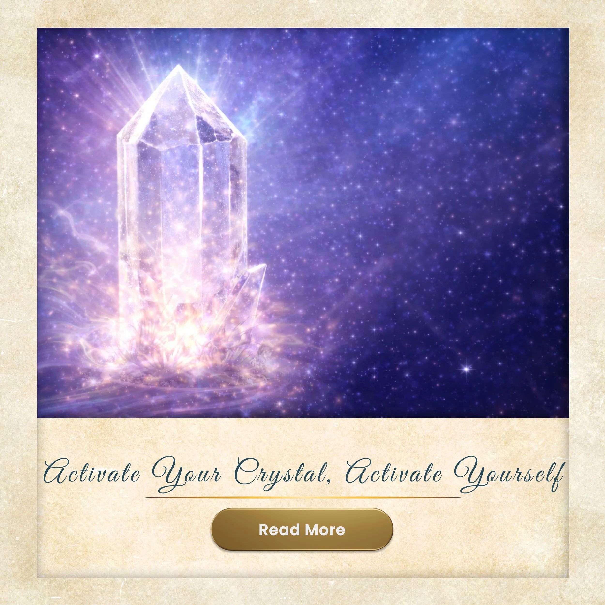 Activate your crystals with karyn de mol