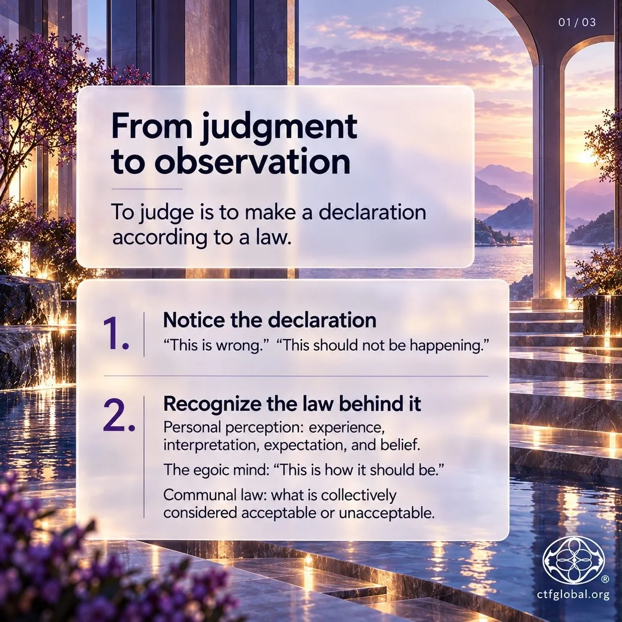 &ldquo;This is wrong.&rdquo;
&ldquo;This should not be happening.&rdquo;

A judgment can arise so quickly that the standard behind it goes unnoticed. Experience, interpretation, expectation, belief, and collective agreement can all shape the declarat