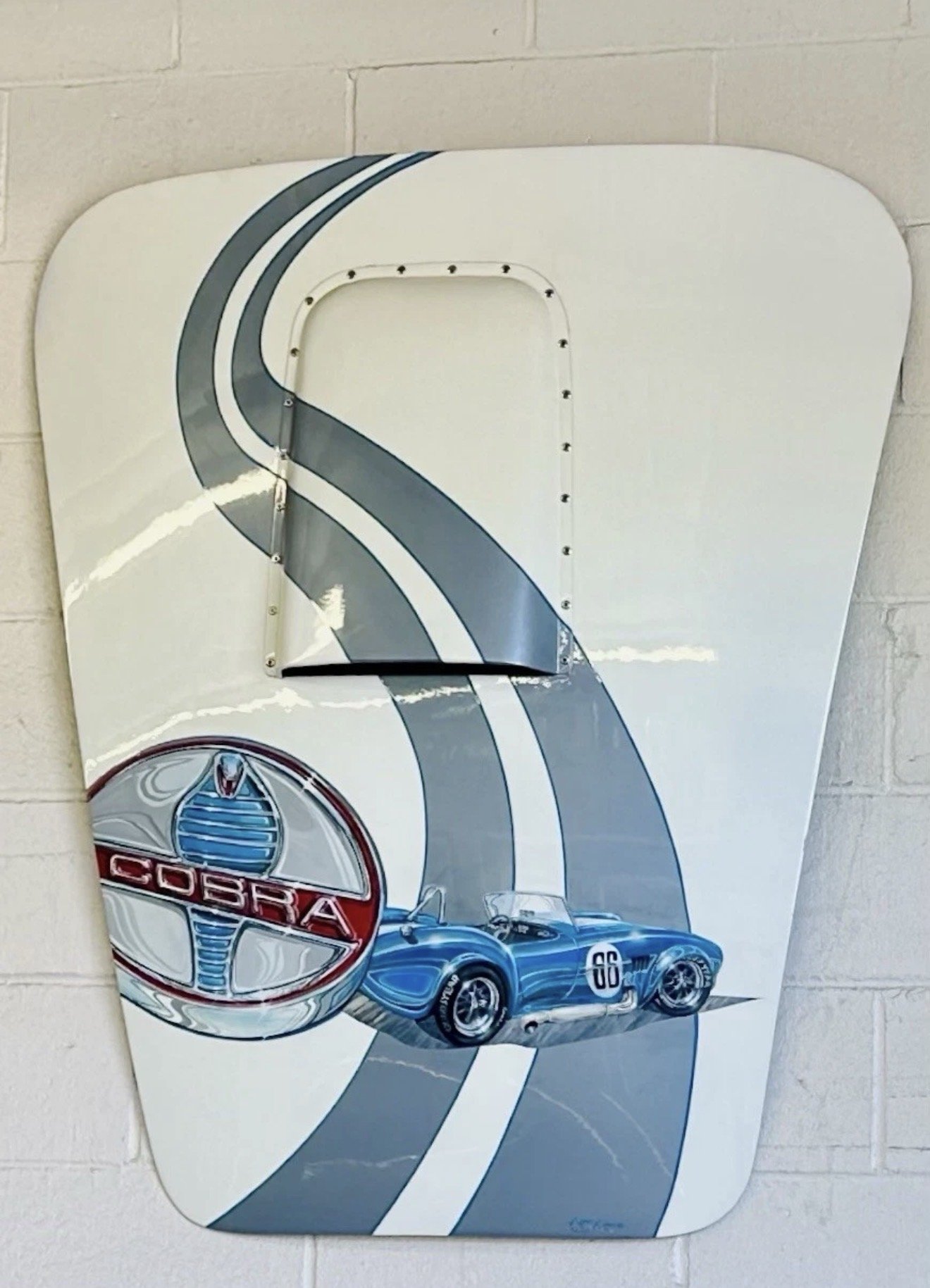 COBRA - Fiberglass and Aluminum Cobra Hood Wall Art