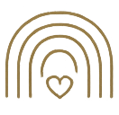 Minimal line icon representing LGBTQ+ affirming therapy