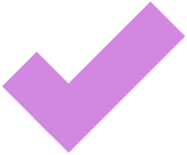 A purple checkmark icon on a black background