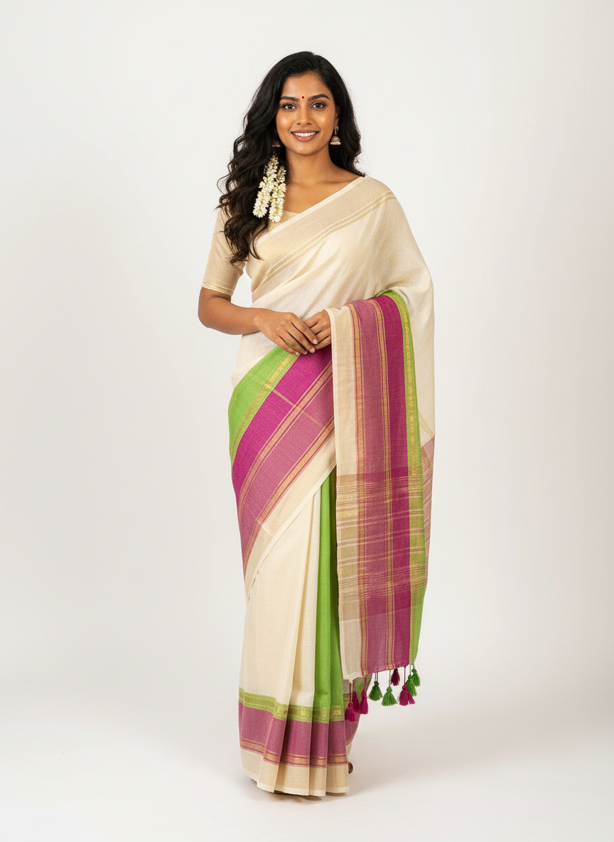 Mul Cotton Saree