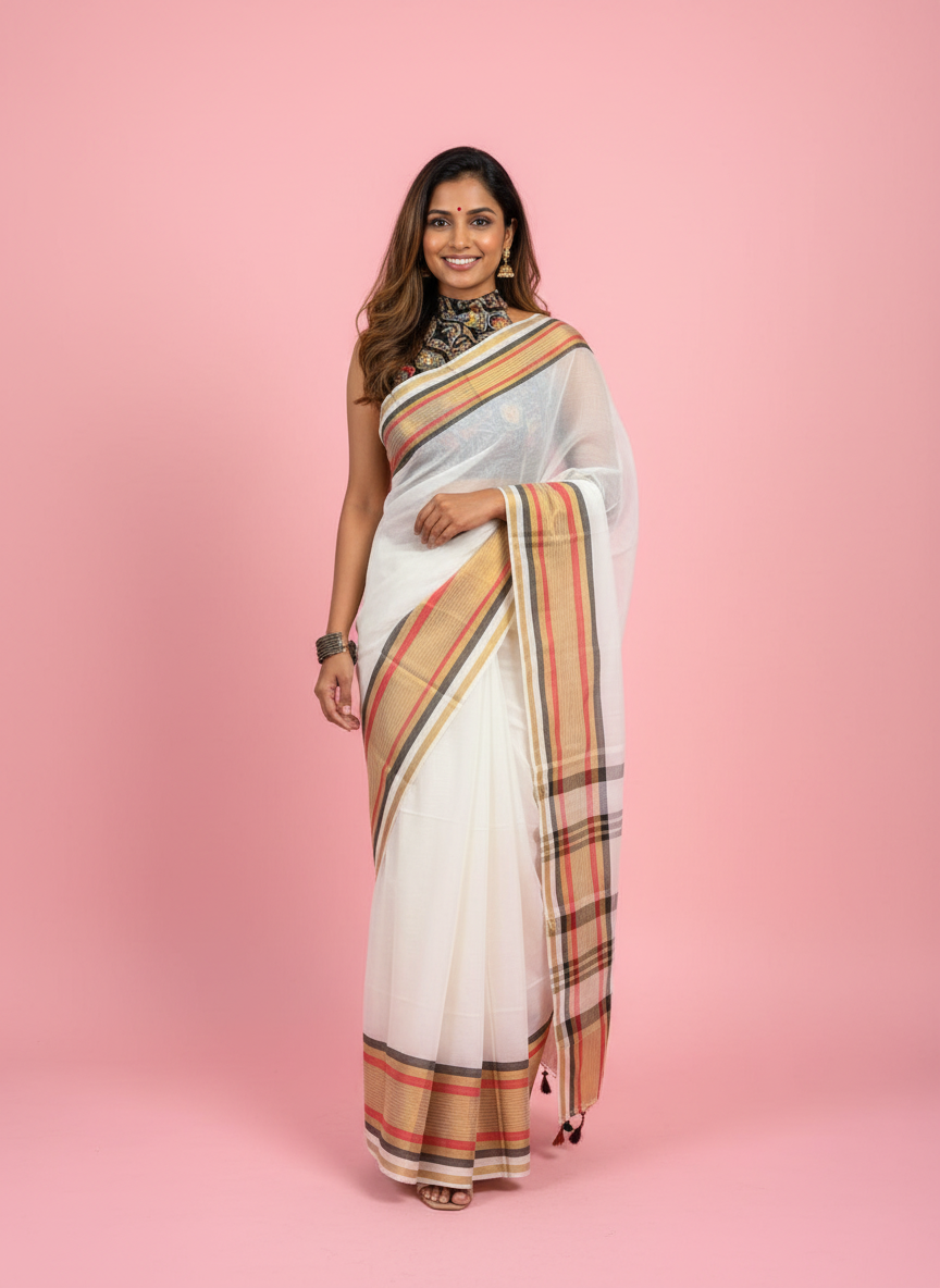 Mul Cotton Saree