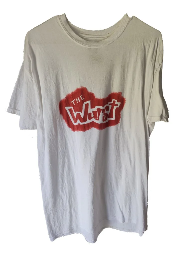 Large White T-shirt Red Logo