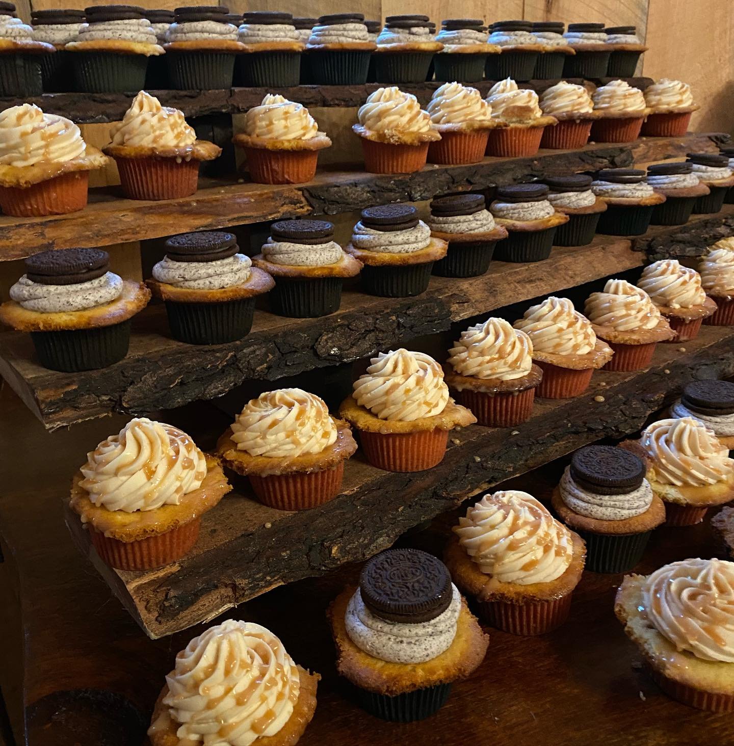 Salted Caramel and Oreo Cupcakes