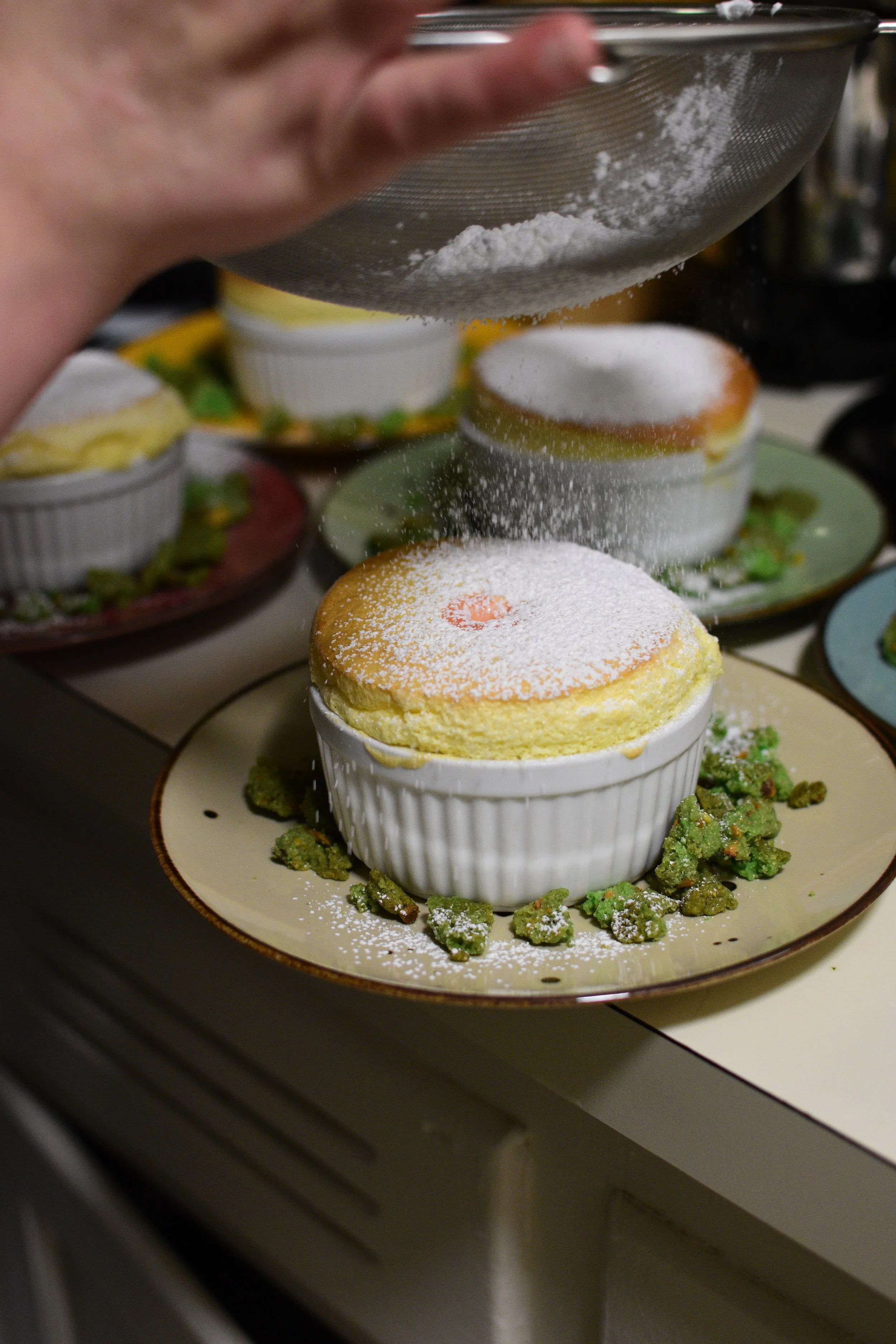 Vanilla Soufflé with Grapefruit Curd