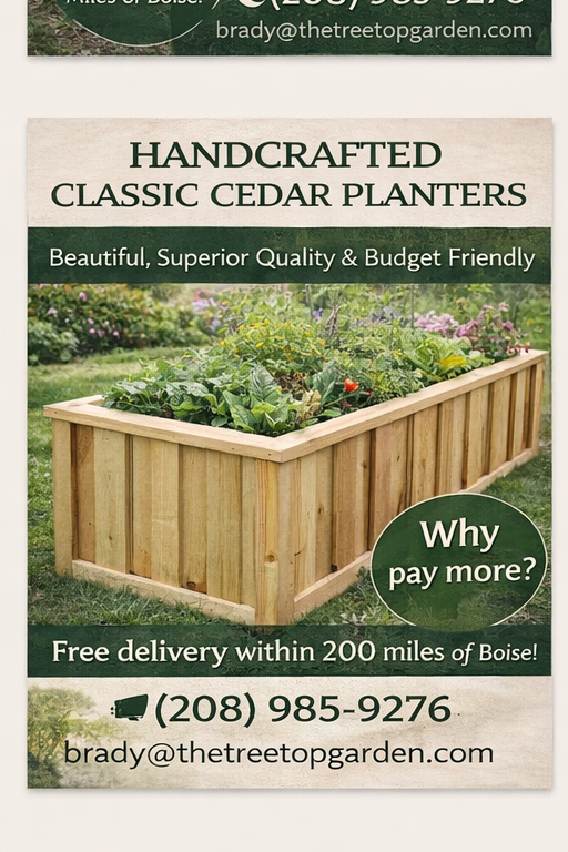Classic Cedar Garden Bed