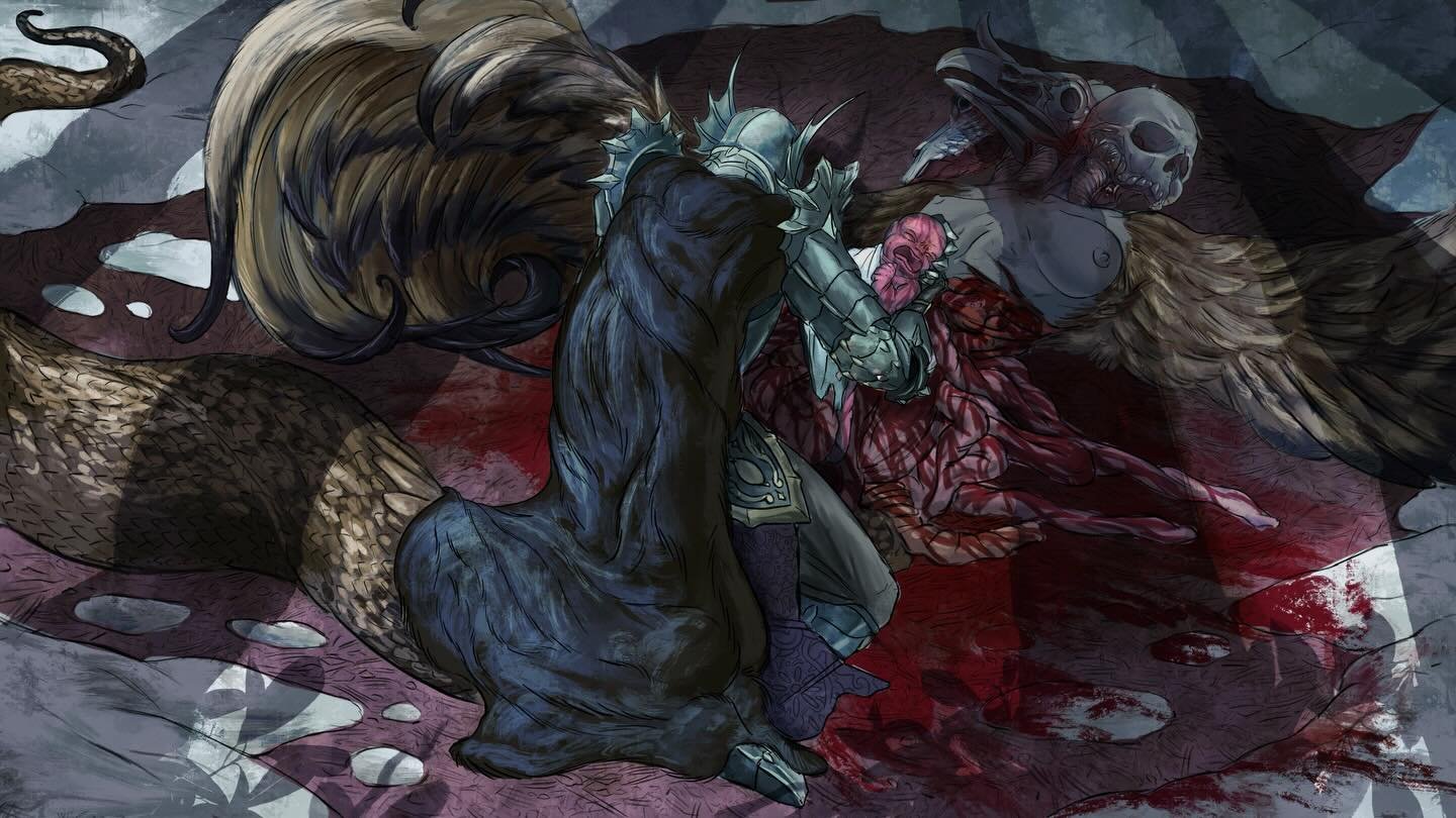 👼

#art #artwork #artist #illustration #snake #conceptart #creaturedesign #creature #angel #medieval #fantasy #dnd #knight #mythology #darkart #darkfantasy #creature #animal #devil #demon #blackart #horror #horrorart #artistsofinstagram #oc #charact