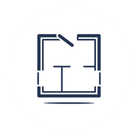 Minimalist icon of a face scanner or facial recognition device.