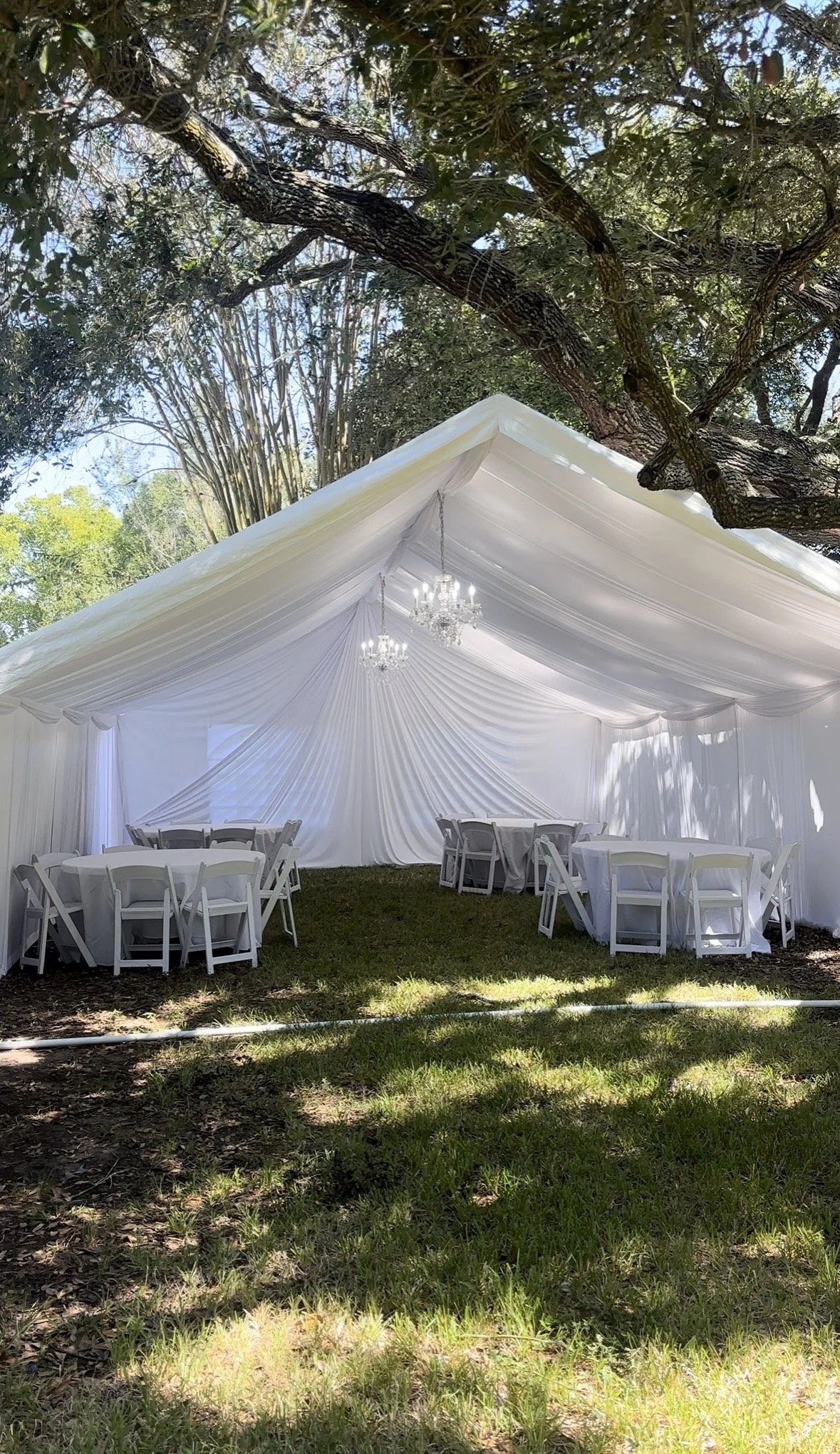 20x20 Draped Tent