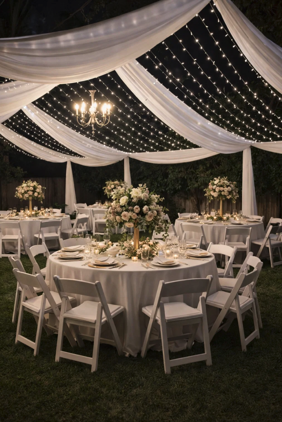 Partial Draped Tent