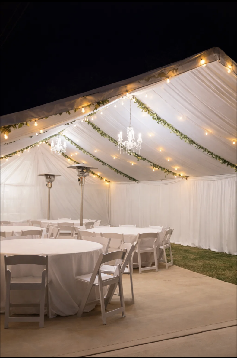 20x30 Draped Tent