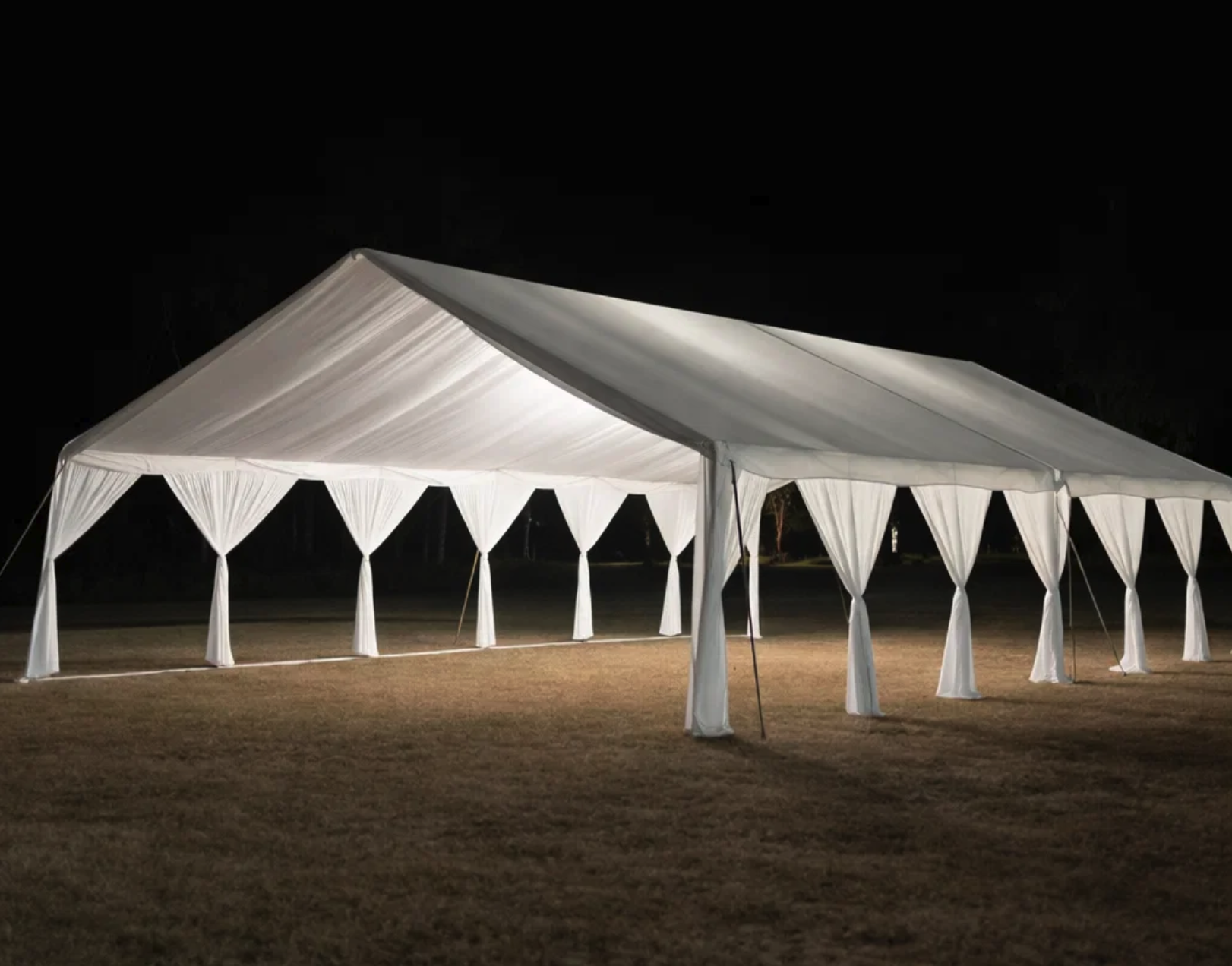 Open Draped Tent 