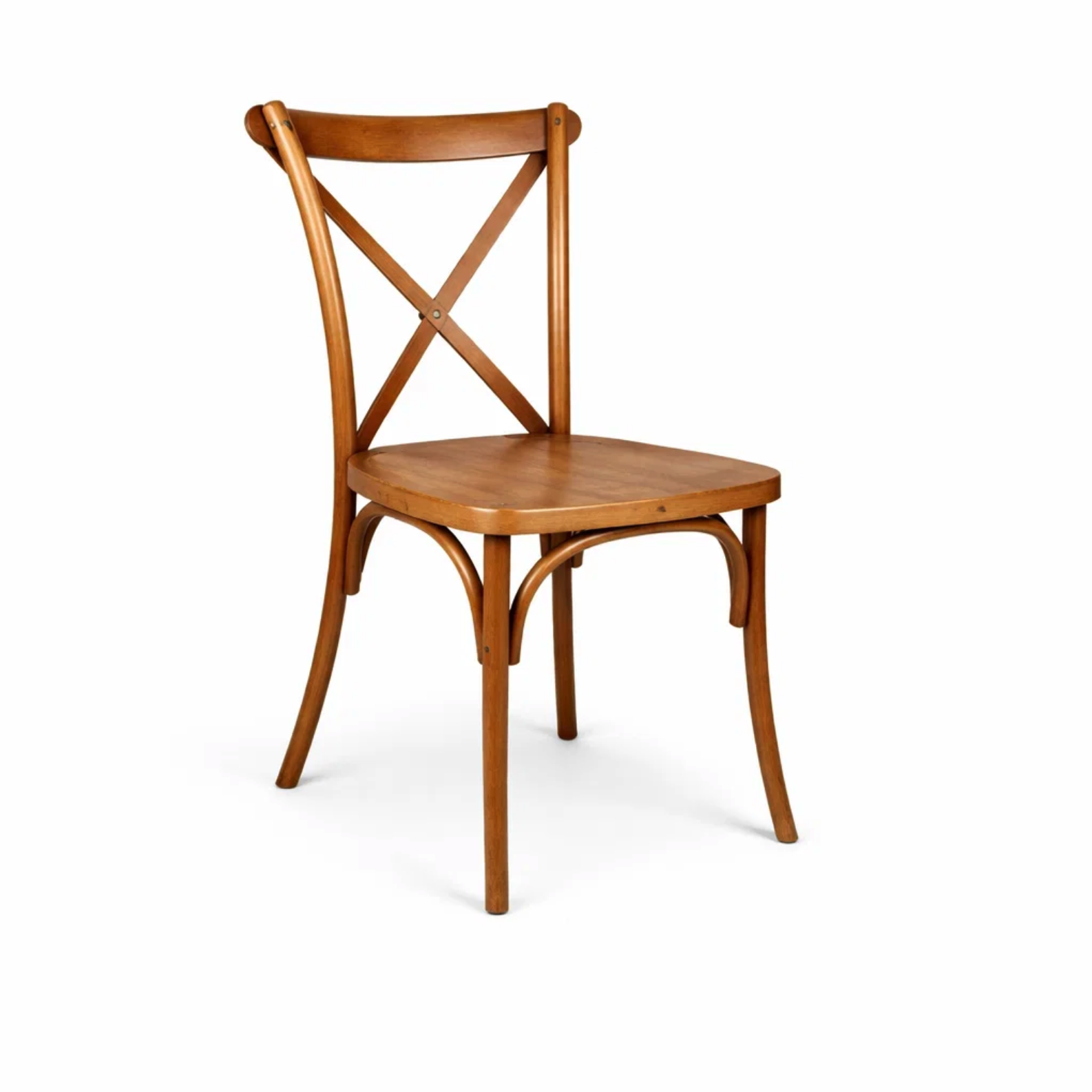 Chestnut Cross Back Chairs