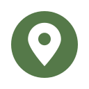 Map location pin icon on a green background.