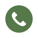 Green circular icon with a black phone handset in the center, representing a phone call or contact.
