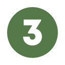 Green circle with black number 3