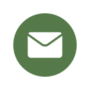 Email icon on a green circular background