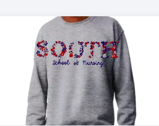 College Flower Sweatshirts