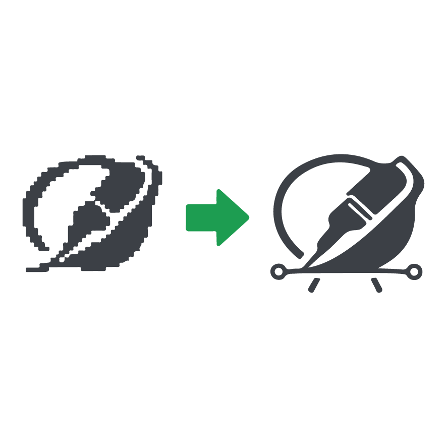 Logo Redraw from Image to Vector