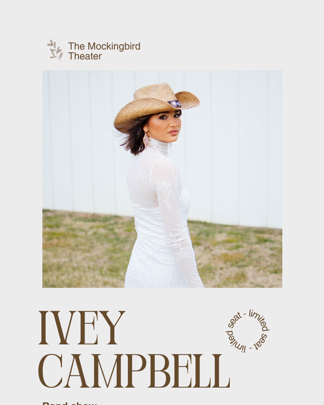 Ivey Campbell at the Mockingbird Theater with Sam Holt and Sadie McLayne