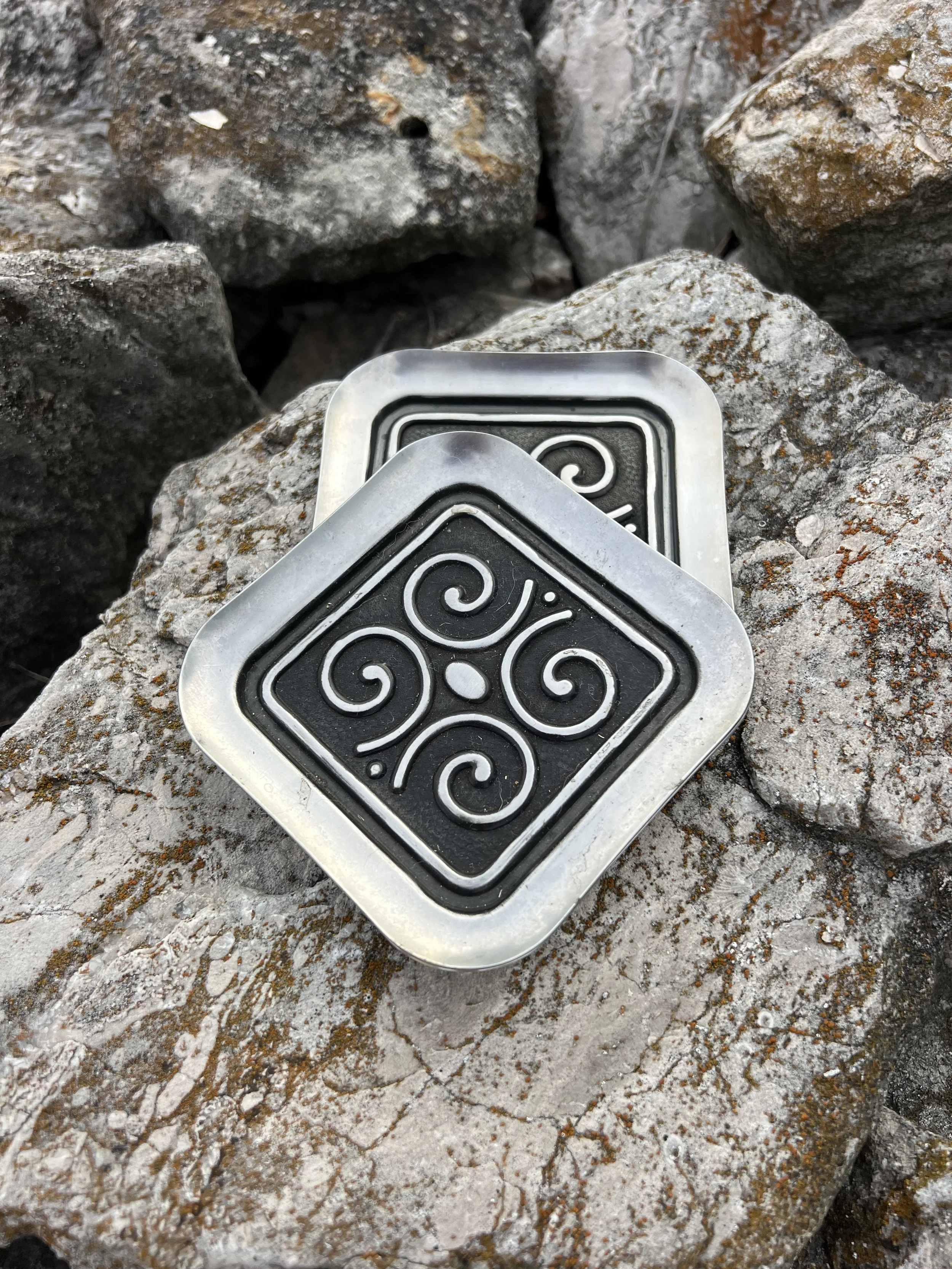 Silver-plated Motif Coasters