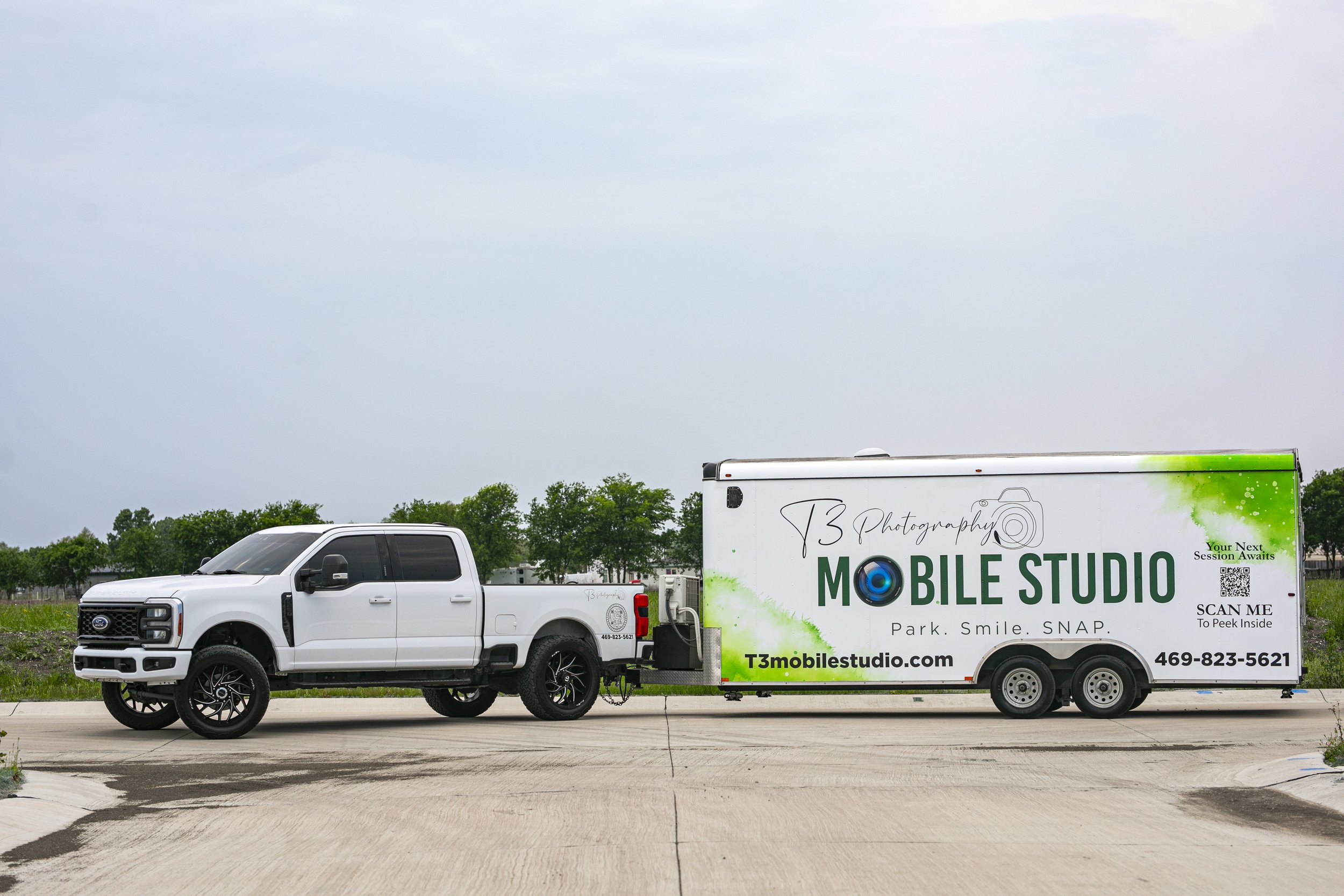 T3 Mobile Studio truck and photography trailer
