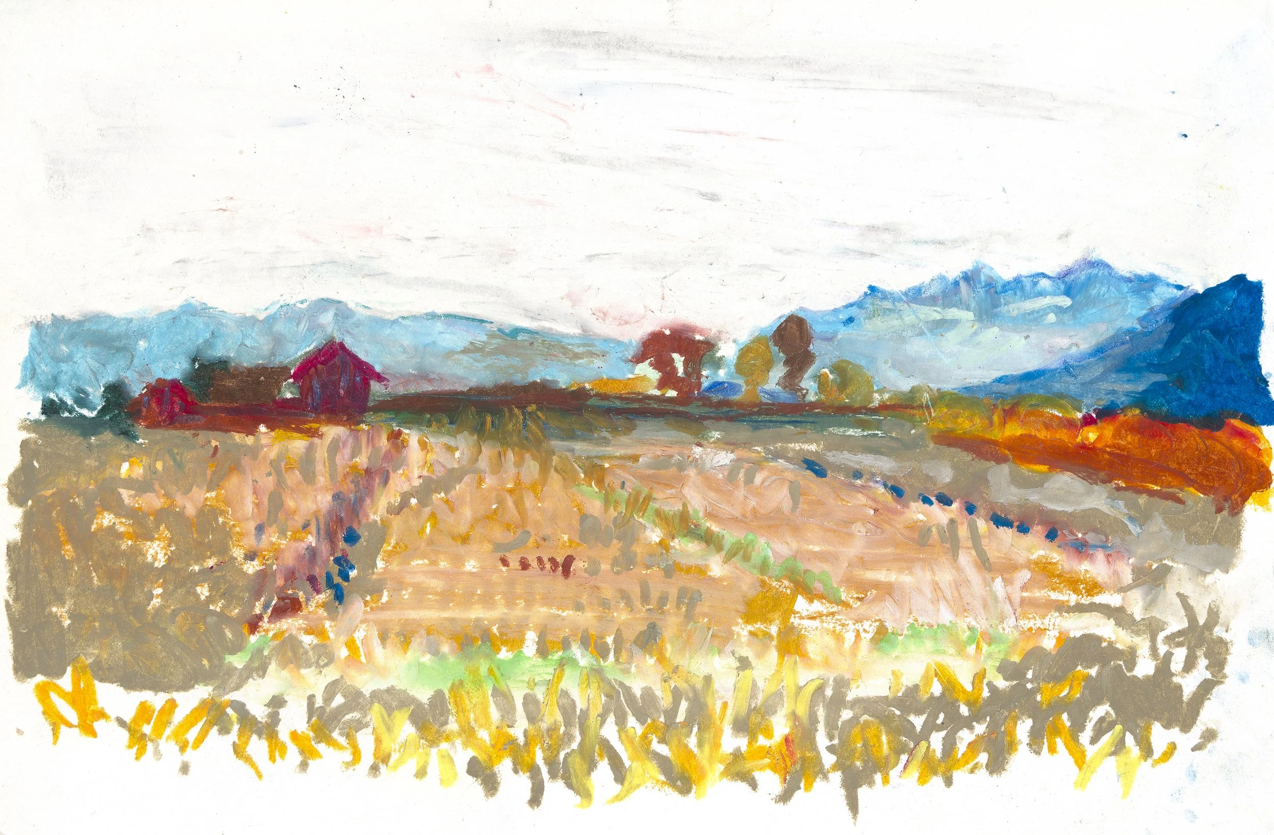 Oil pastel on paper, 2016