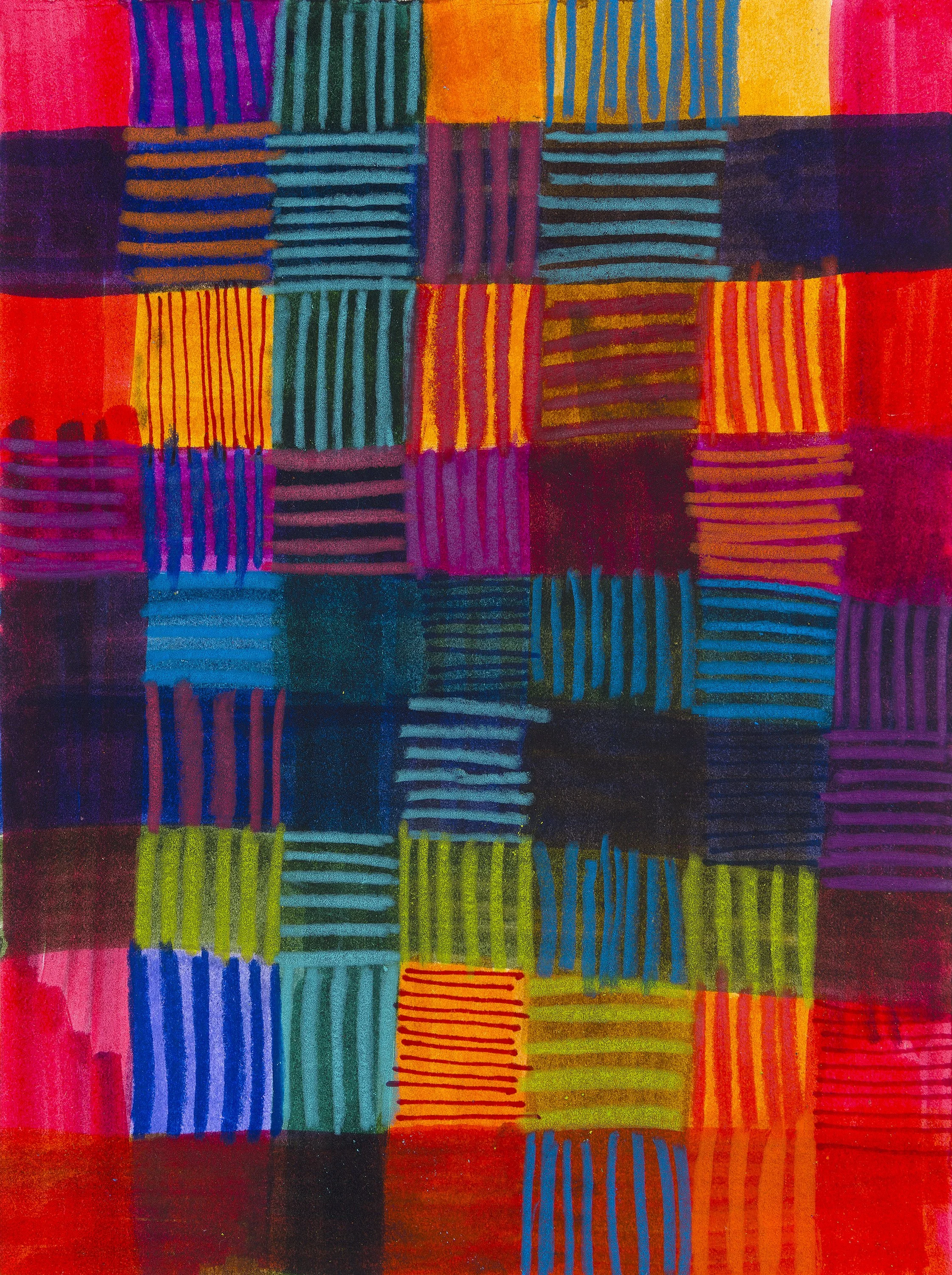 Pen and colored pencil on archival drawing paper, 2024