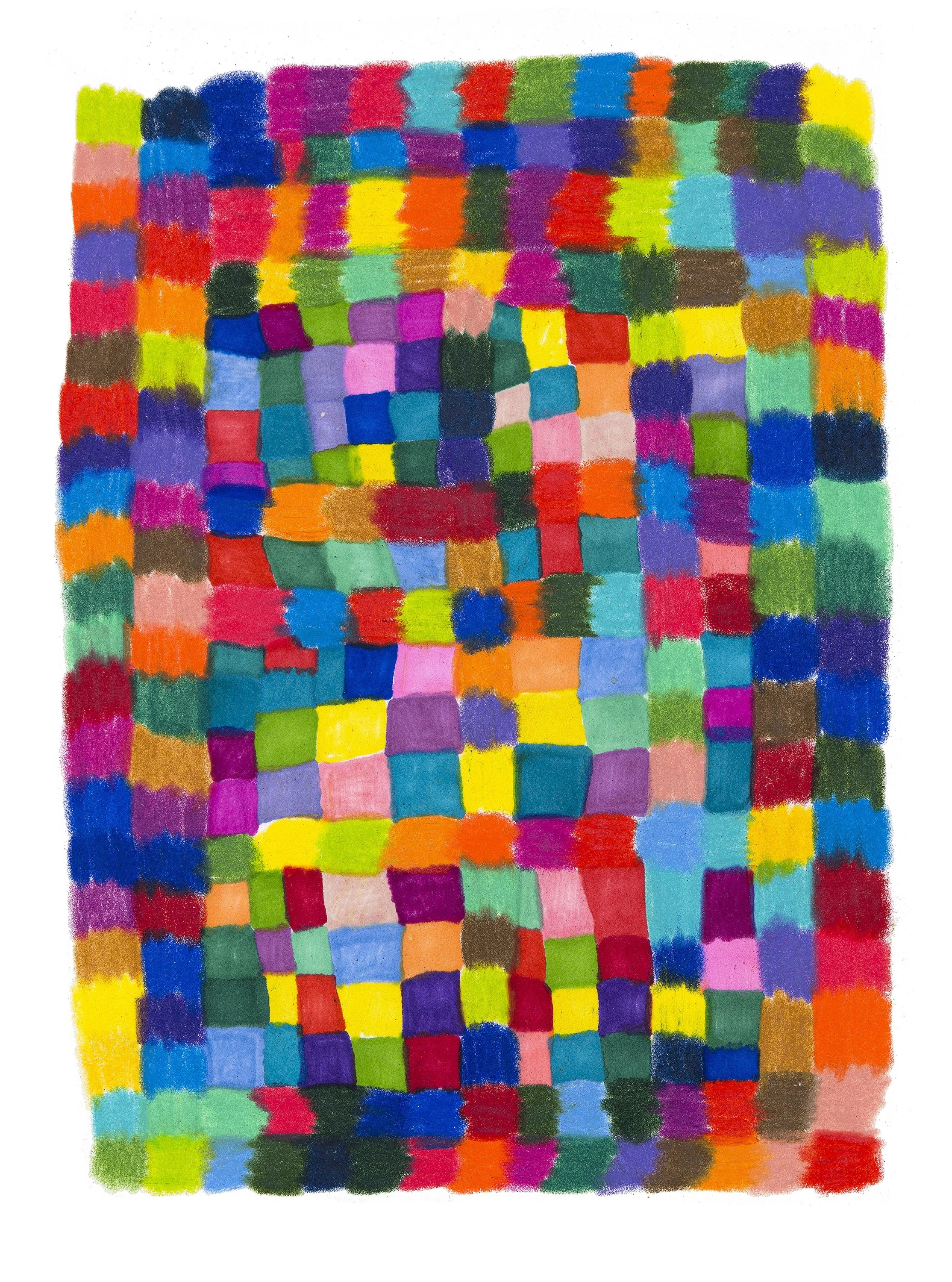 Pen and colored pencil on archival drawing paper, 2024
