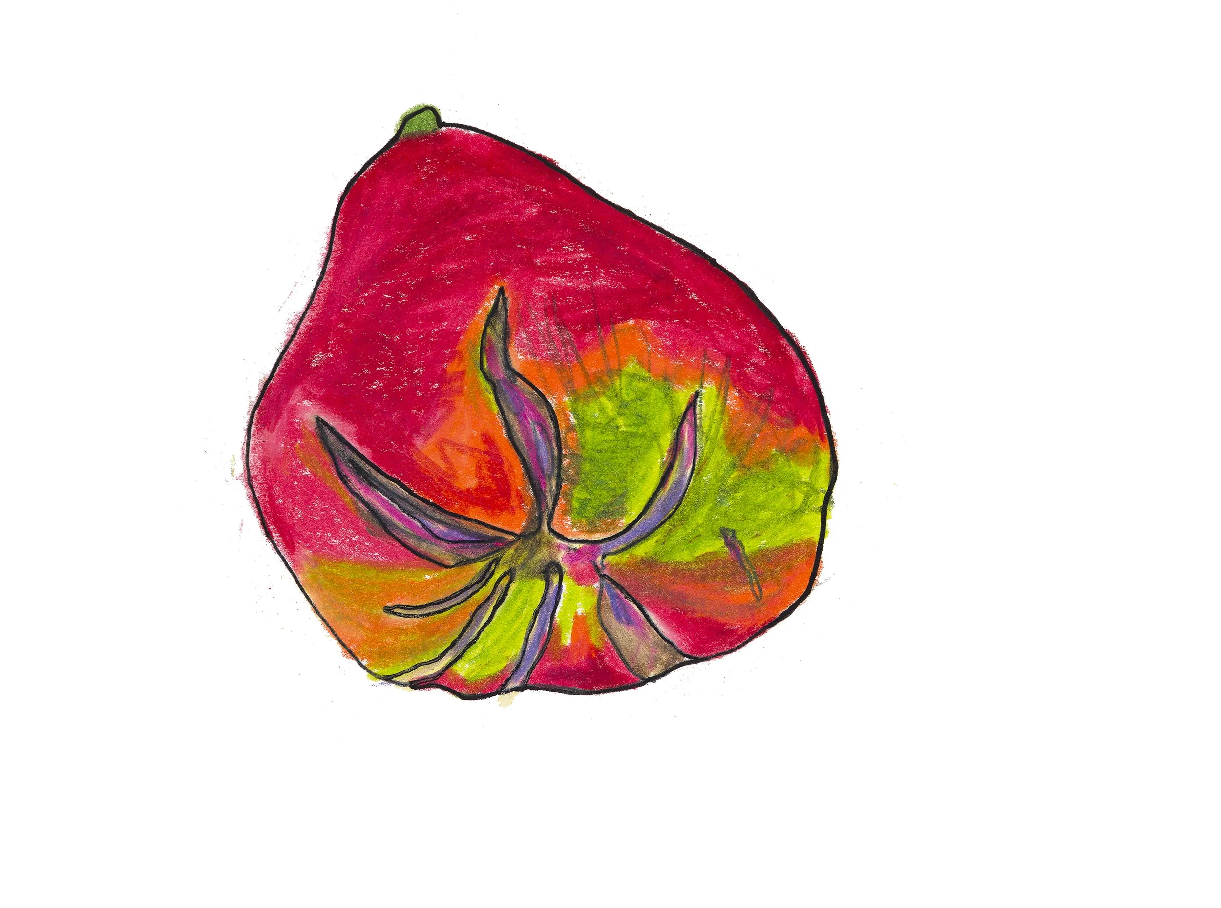 Pen and colored pencil on paper, 2025