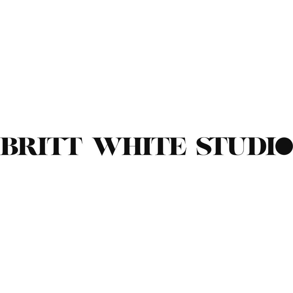 Britt White Studio logo - interior design and property styling, Bright Victoria (Copy)