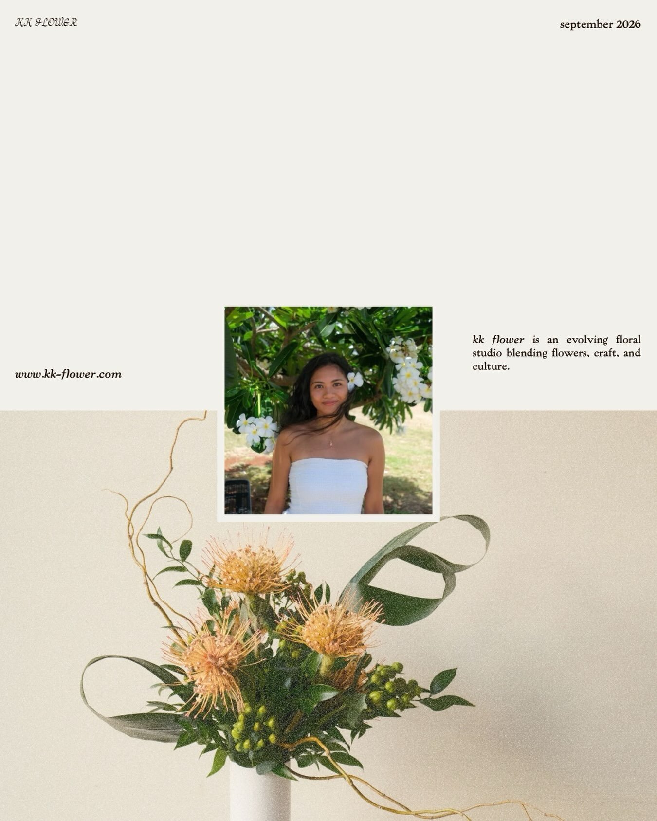 Friends! Family! Florists! Pianists! Poets! Lovely people of the internet! 

After almost a full year of work, I am so so so very happy to announce that my website, kk-flower.com, is now live! (link in bio) 🌼

KK Flower is very special to me, as it 